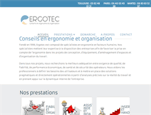 Tablet Screenshot of ergotec.fr